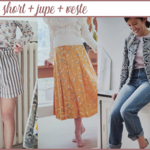 forfait 3 vêtements jupe + short ou sweat + veste